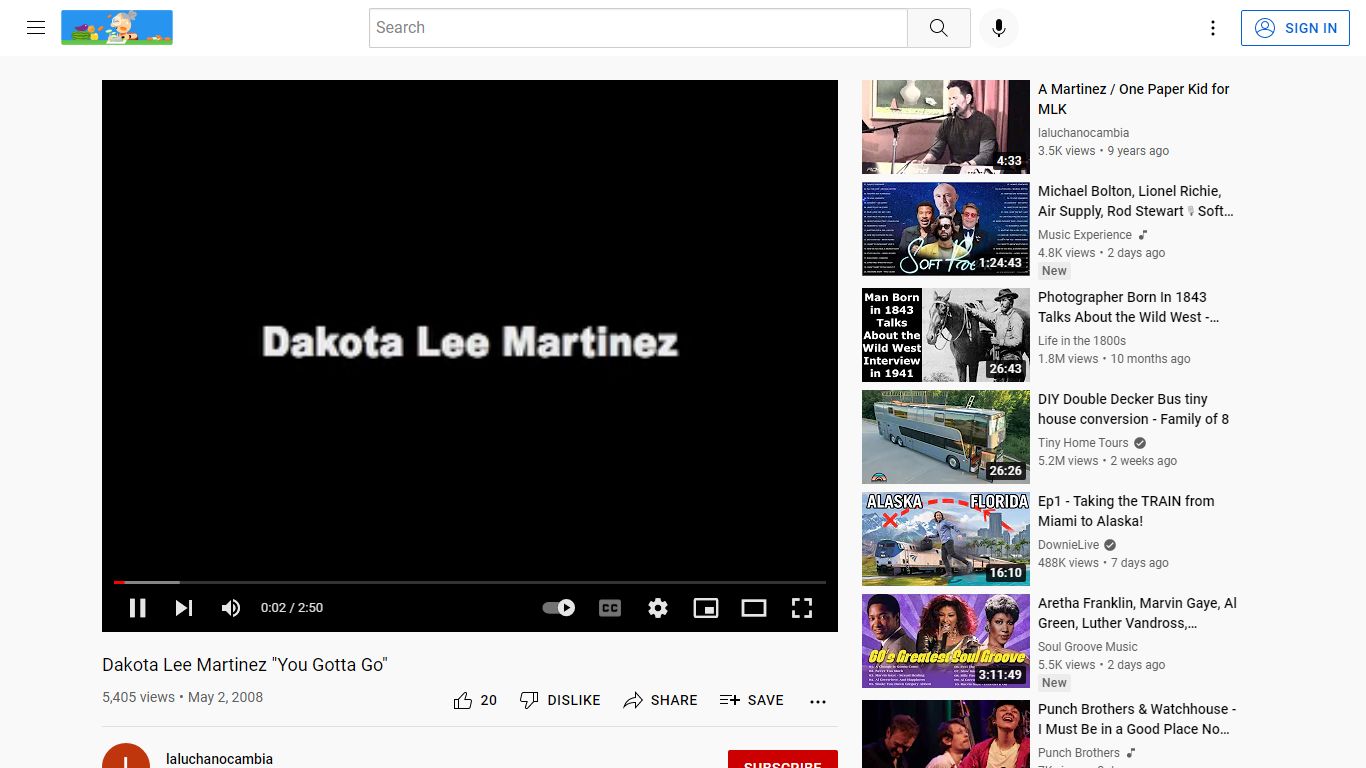 Dakota Lee Martinez "You Gotta Go" - YouTube
